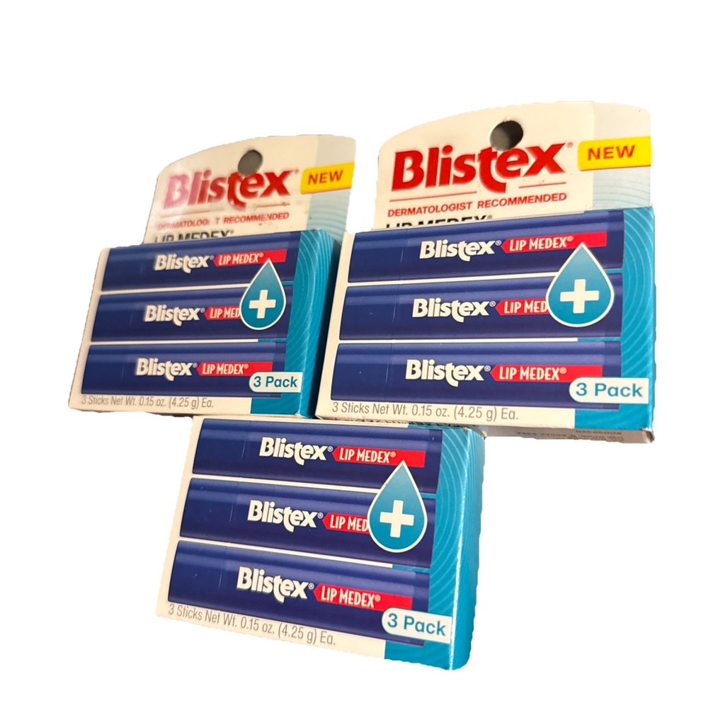 Blistex Lip Medex‎ Stick 3 Count, 0.15 Oz. Medicated Lot (3) 9 Total Exp9/26 T23